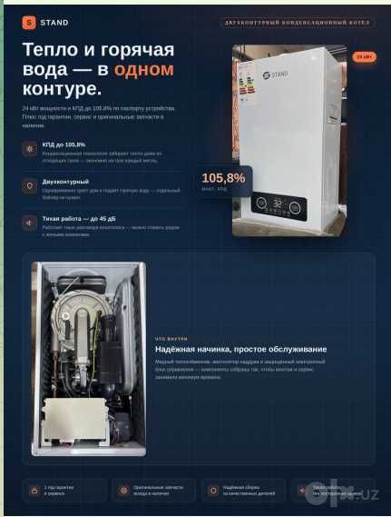 Конденсационный газовый котел STAND 28kVt gaz kotel katyol оптом нарх