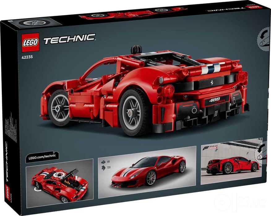 Конструктор LEGO Technic 42235 Ferrari 488 Pista auto! Оригинал LEGO!