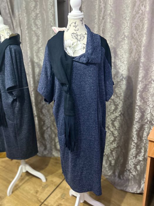 Rochie groasă cu buzunare