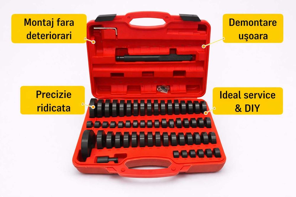 Trusa bucse rulmenti 51 piese universala auto profesionala