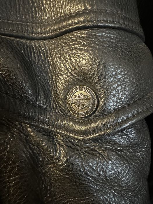 Geaca biker piele Harley Davidson 2XL