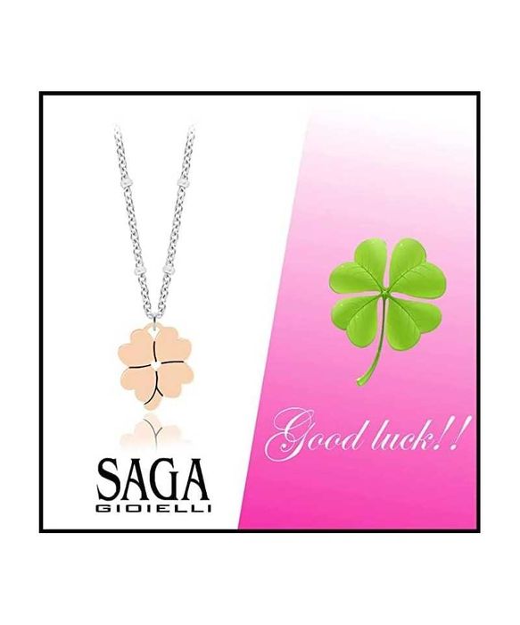 Colier damă , trifoi cu 4 foi ,SAGA GIOIELLI