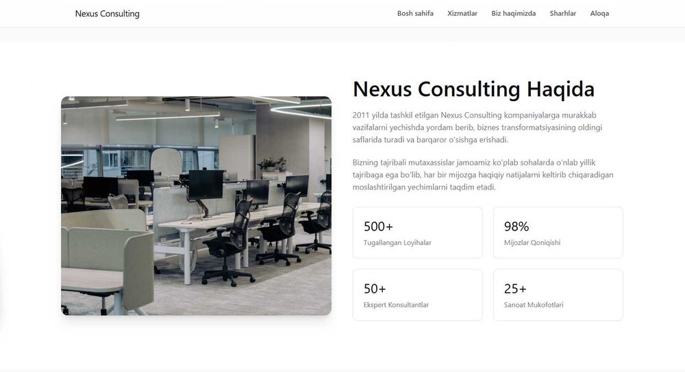 Weby.co biznesingizga websaytlar yasab beramiz