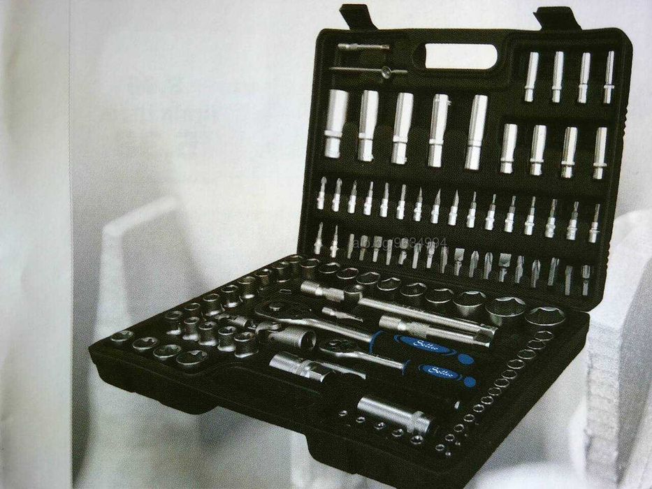 Комплект гедоре 1/2”-1/4”108 ЧАСТИ SOLLEO