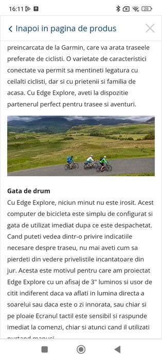 Ciclocomputer Garmin Edge Explorer GPS