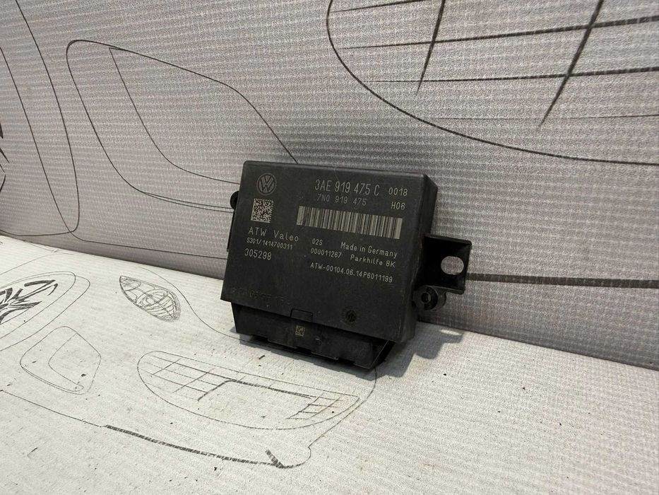 Modul asistență parcare / Unitate parcare (Parkhilfe 8K) Volkswagen Passat B7 3AE919475C 2014 / [2011-2014] / (5C3)