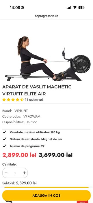 Aparat de vaslit VirtuFit Elite Air