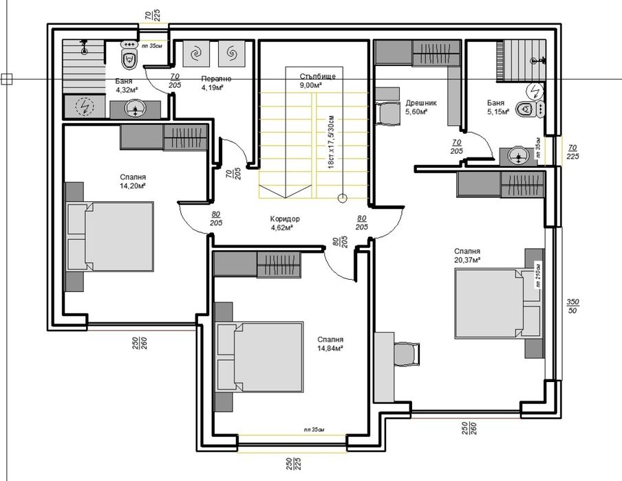 Модерна двуетажна къща в м-т Траката, гр. Варна