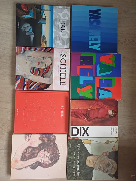 Cărți de artă Vasarely , Dali , Egon Schiele , Otto Dix