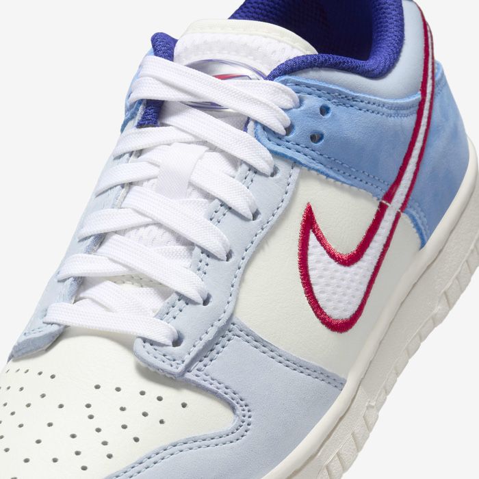 Маратонки Nike Dunk Low Light Armory Blue Red Mesh