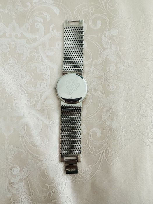 Ceas de dama elegant auriu cu argintiu