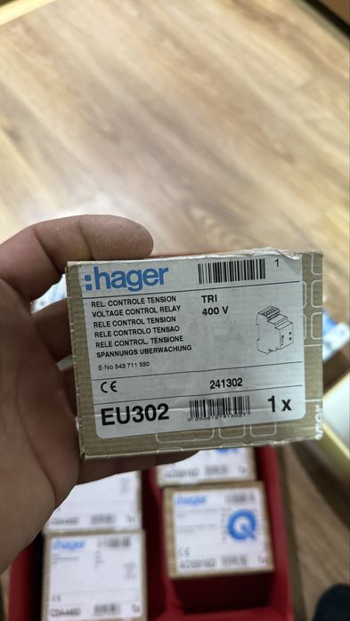 Releu monitorizare tensiune trifazat sub/supratensiune,400VAC,Hager, EU302