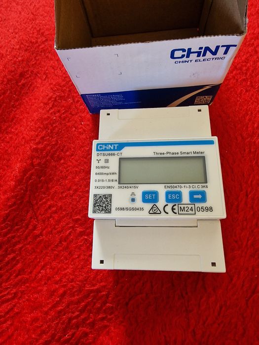 OFERTA! Vând aparat de măsurat kilowații CHINT ELECTRIC trifazic nou s