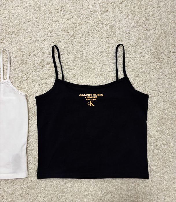 Calvin Klein jeans къс топ с лого
