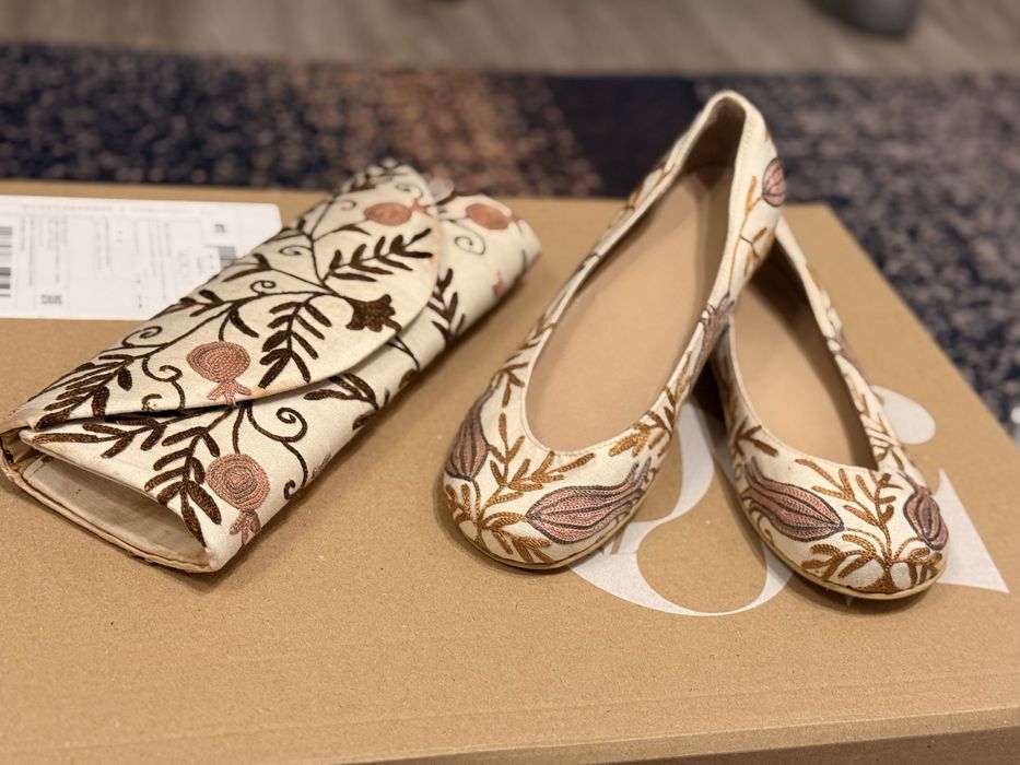 Балетки ручной работы с вышевкой от Мадины Касымбаевой,