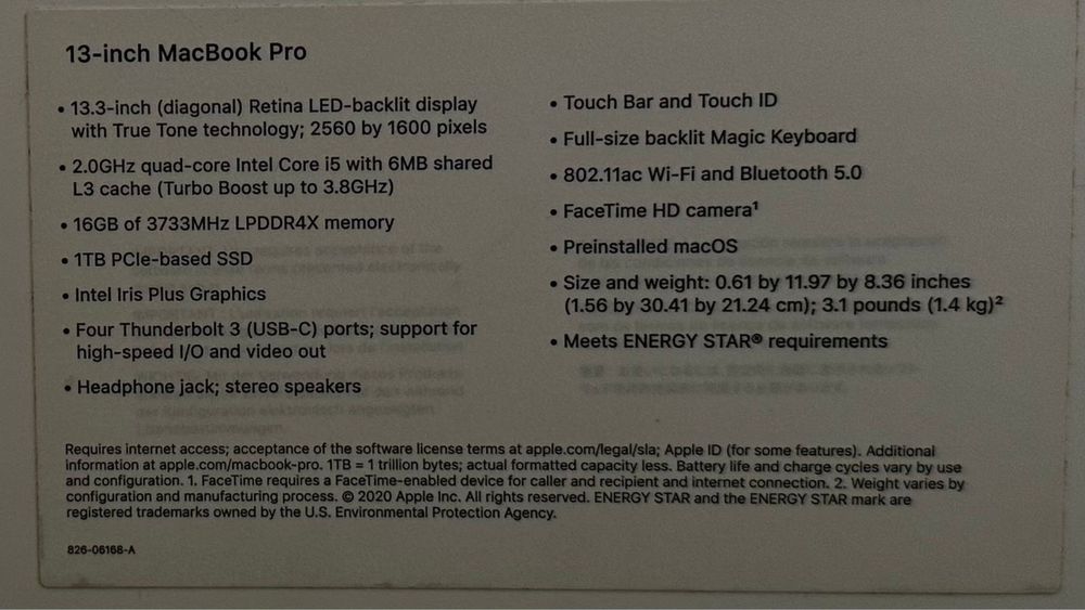 MacBook Pro 13 1TB