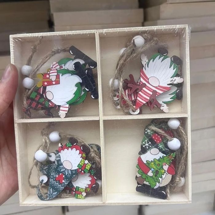 Деревянные игрушки на елку