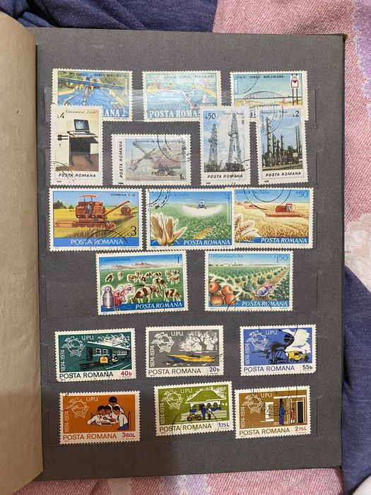 Colcție de timbre vechi