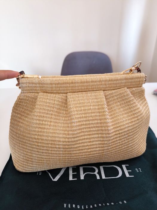 Дамска плетена чанта Verde