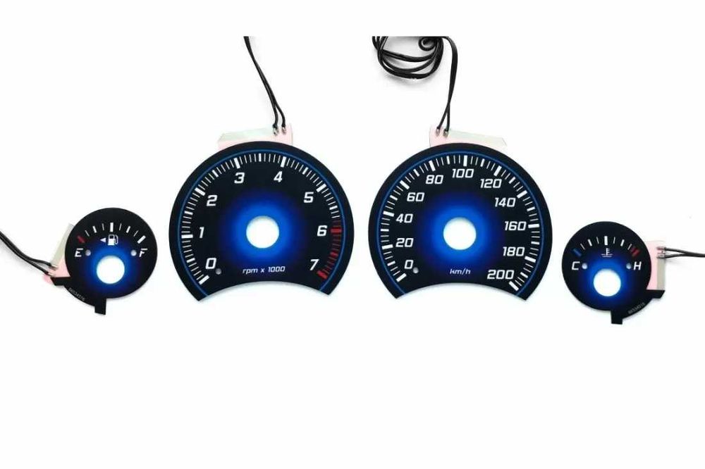 Плазмени циферблати Mercedes ML W163 (98-03), Бял Цвят