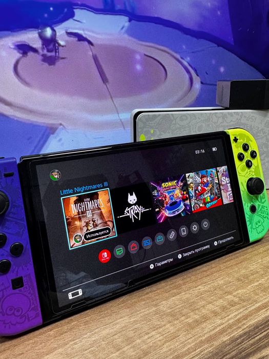 Nintendo Switch Oled Splatoon edition прошитая