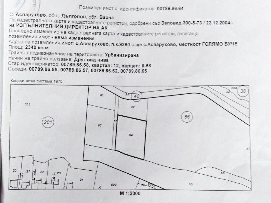 Продава се Парцел в Варна, Център - 2340 кв.м за 22 €/кв.м - Снимка #2