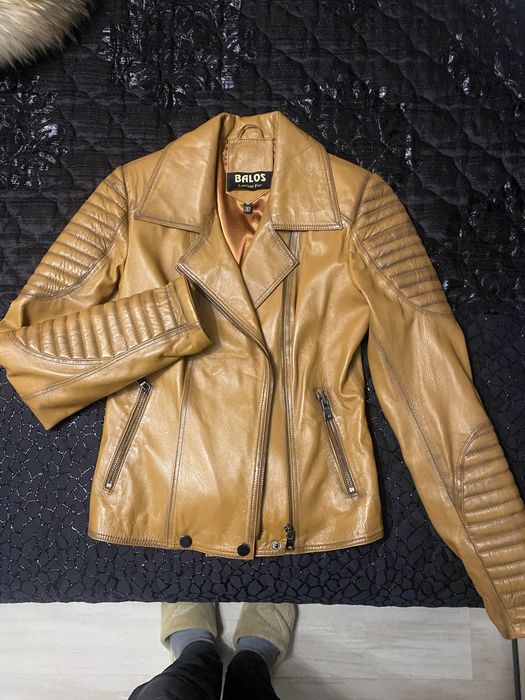 Дамско яке от естествена кожа BALOS