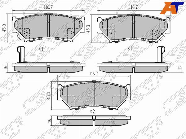 Колодки тормозные Suzuki Grand vitara