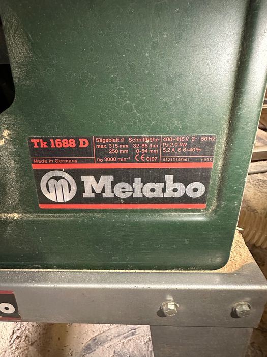 Машини за дървообработка, абрихт, фреза, циркуляр Metabo