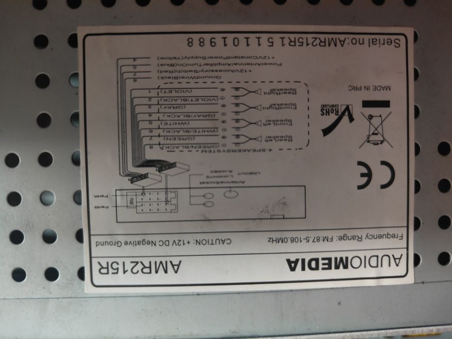 Radio auto AUDIOMEDIA USB aux Transport gratuit