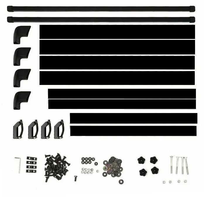 Багажник за покрив алуминиев 512 (160 х 110 см) - Черен