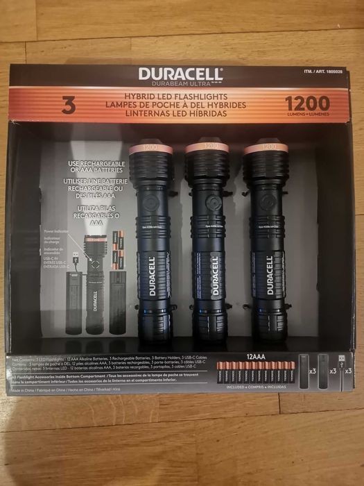 Фенер Duracell 1200 lumens