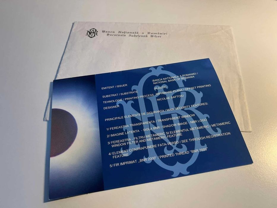 Bancnota aniversara 2.000 lei - Eclipsa 1999