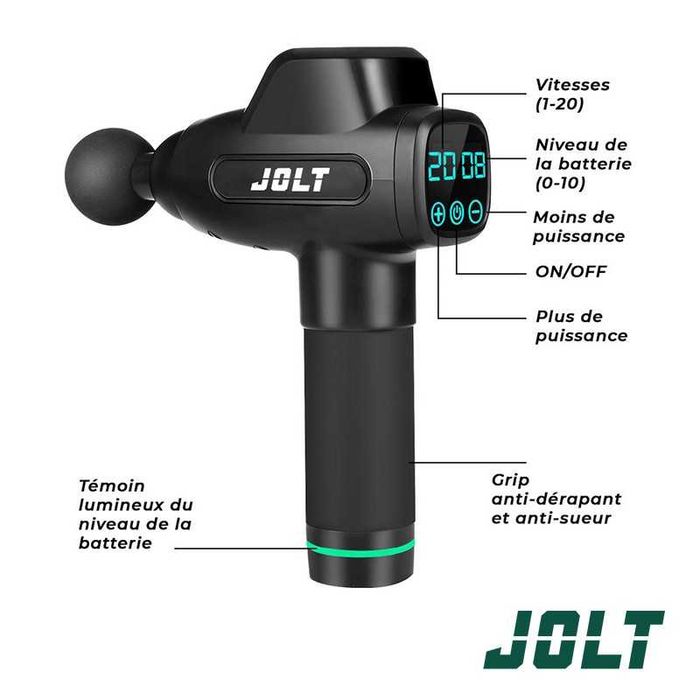 Pistol gun profesional de masaj JOLT