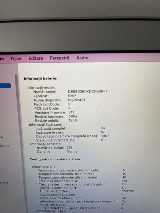 Laptop MacBook Air i5, 256GB SSD