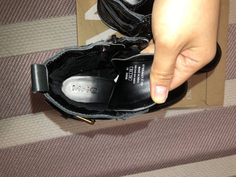 Кожаные ботинки Mango