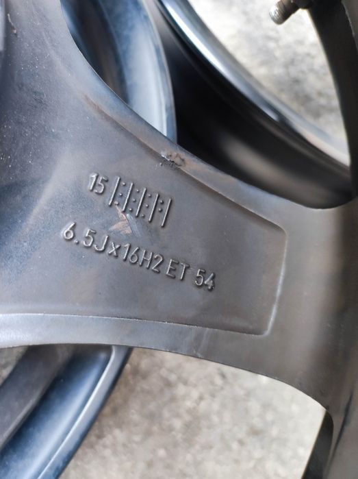 Фолксваген/VW; 5x112; 16 цола 4 бр. Лети черни джанти