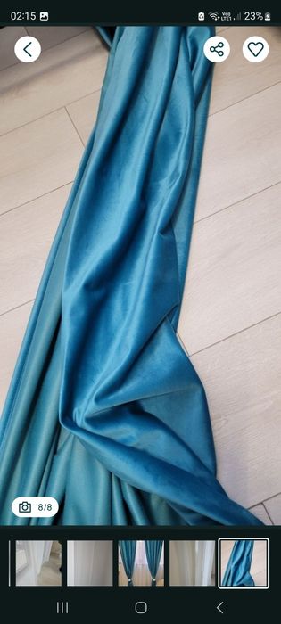 Perdele, inele metalice, draperie alba sau albastra