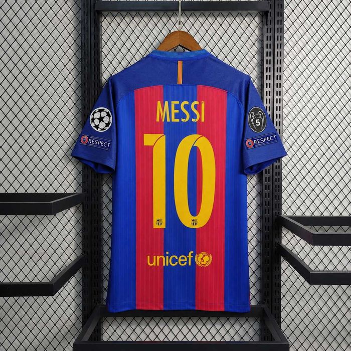Tricou Barcelona 16/17 Home Kit Retro - Messi 10 Fan Version