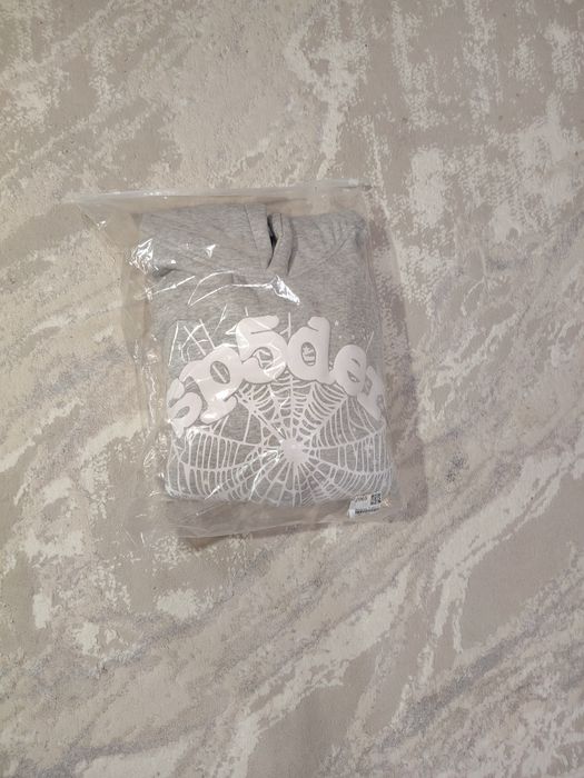 Sp5der hoodie серая