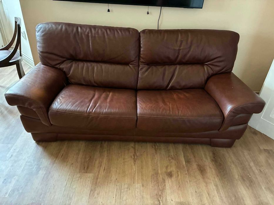 Canapea si fotolii din piele natural