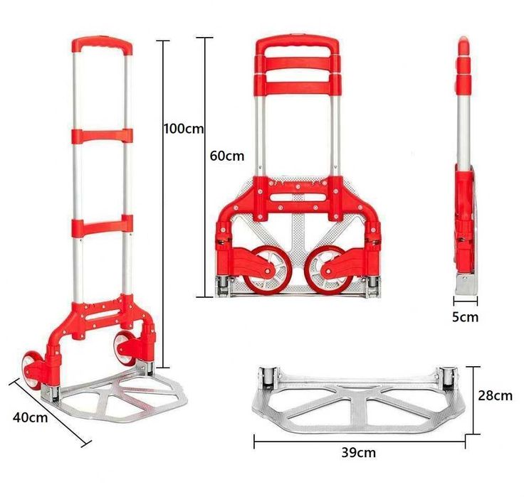 Liza pliabila, Carucior marfa depozit 50-300kg platforma transport