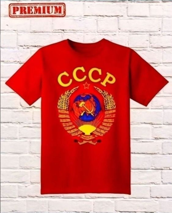 футболка и шорты рисунком гербом СССР РЕТРО стиль 8О х