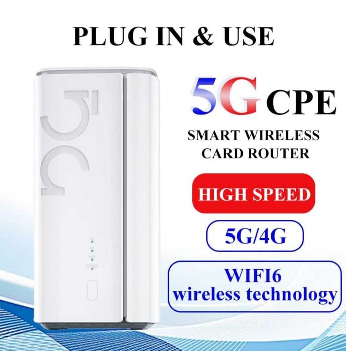 UOTEK 5G CPE WiFi6 рутер слот за SIM карта NSA SA  5G двубандов модем