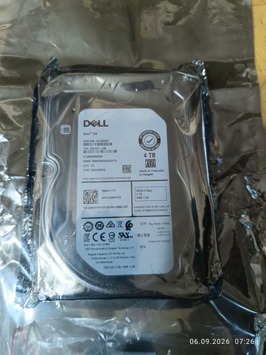 жесткий диск Dell объемом 4 ТБ