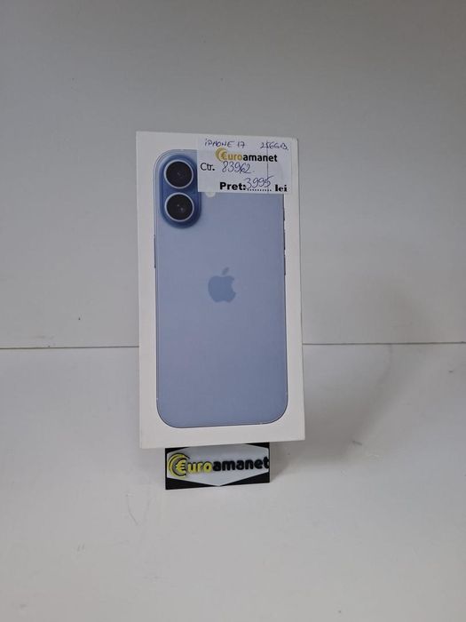 Telefon mobil Apple iPhone 17, 256GB, 5G, Blue -P-
