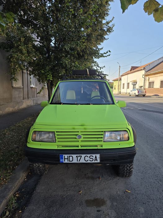 Suzuki Vitara 1.6 16V (1995) – Verde Fluorescent / Punctat Raptor – Pregătită Off-Road / Hunt