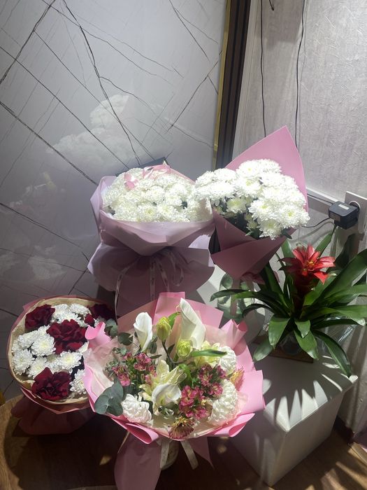 Цветы Хризантема букет