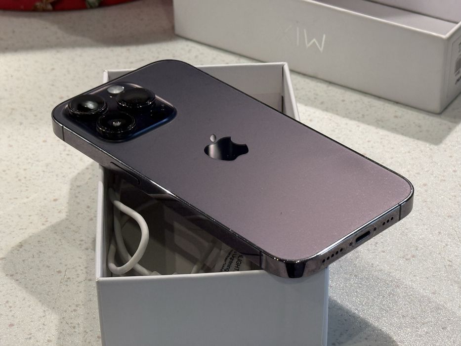 iPhone 14 Pro 128GB Deep Purple – Отличен, 100% Батерия!