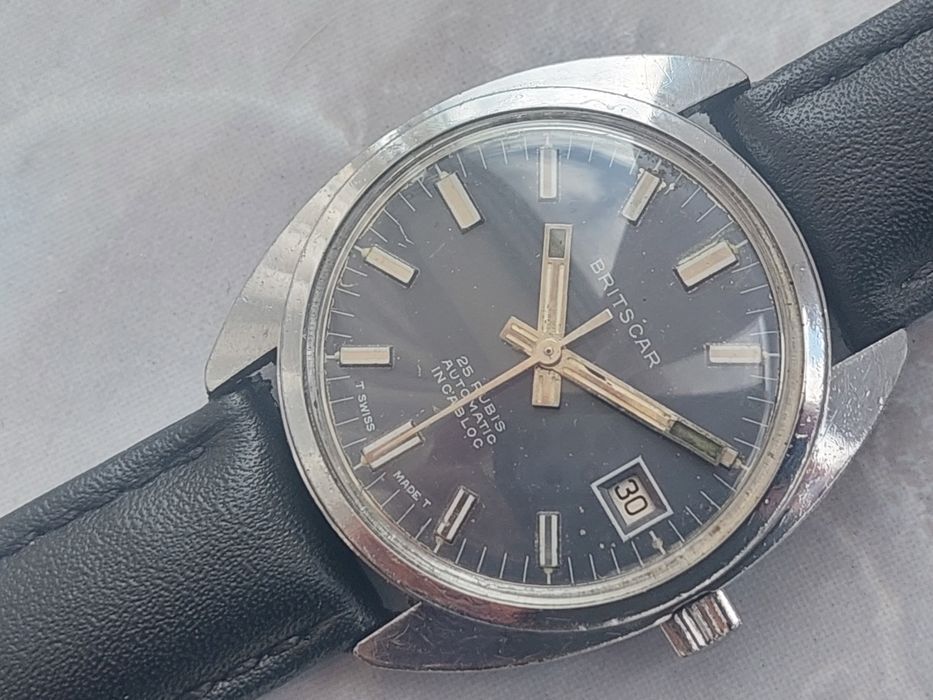Ceas Britscar automatic cu mecanism Eta 2783, colectie vintage